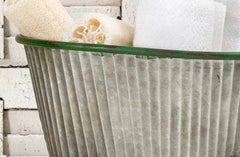 Galvanized Metal Garden Hose Tub