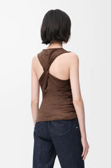 Loewe Women's Summer Solid Color Embroidered Logo Sleeveless Camisole Tank Top Vest #75686