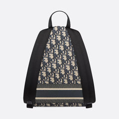 Dior Travel Men's And Women's  Fashion Classic Logo Print Color Blocked Dual Zip Backpack Bag Bags M6108SDGI_M928 #79452