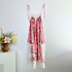 Zimmermann Women's Summer Solid Color Floral Pattern Print Lace Trim Strapless Dress #77435