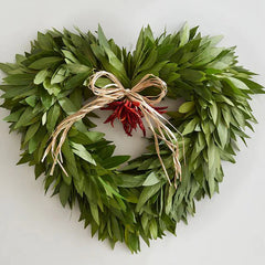 Heart Shaped Bay Leaf Cooking Wreath | GROWN IN THE USA