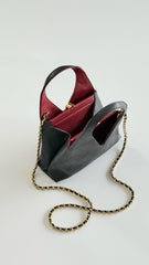 Chanel Small Calfskin And Gold-toned Metal Black Shopping Bag 2026 Haute Artisanat Collection V-shaped Tote Bag Bags AS6390 #197508