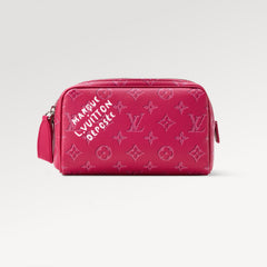 LOUIS VUITTON DOPP KIT Mini Toiletry Bag Monogram Heritage Canvas Zipper Mini Wallet Bag Bags  #82262A