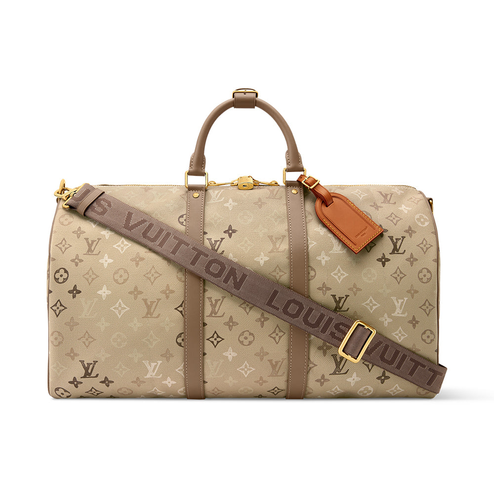 Louis Vuitton Lv Men's Keepall 50 Travel Bag Canvas Monogram Tote/shoulder Bag Sand Bags M29159 #84177A