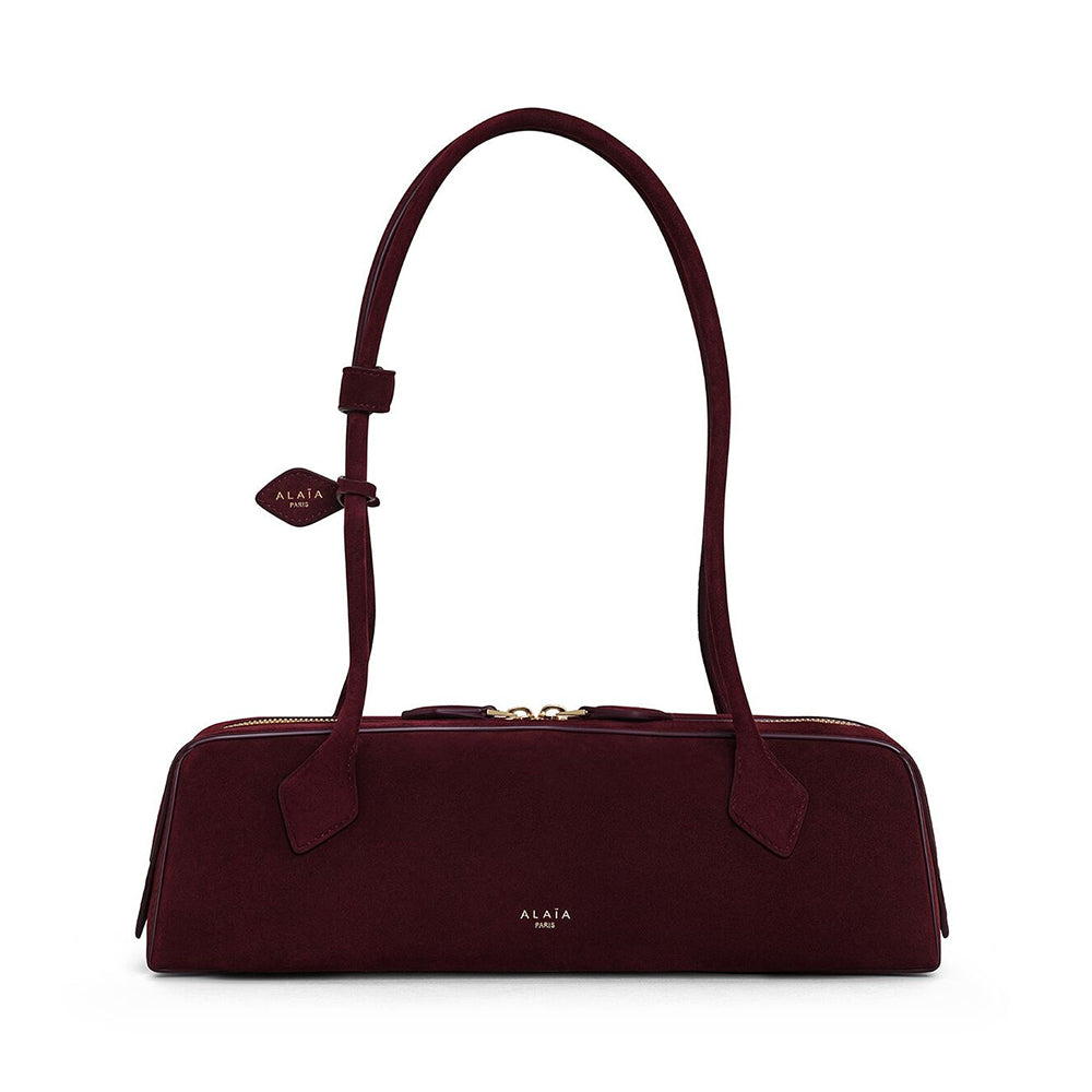 Alaia Le-Teckel Women's Suede Long Handle Handbag Solid Color Zipper Casual Shoulder Bag Bags #84181A
