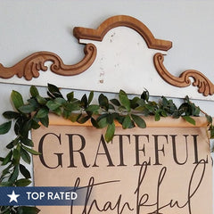 HUGE Wood Scroll Wall Decor