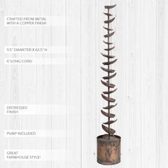 Cascading Leaf Fountain