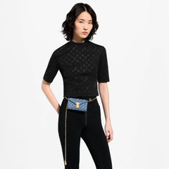 Louis Vuitton Pouch Metis Women's Belt Gold Chain Denim Storage Pouch 2026 Spring/summer New Arrival Monogram Square Waist Bag Bags Bag Bags M4622Z #84221A