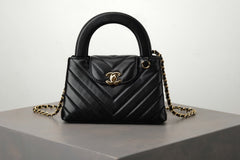 Chanel Product-flag-2026 Spring/summer Mini Tote Bag V-line Kelly Black & Gold Clutch Stylish Sophisticated And Elegant Checkered Flap Bag Bags #196781