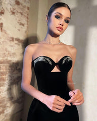 Saint Laurent Women's Spring And Summer Luxury Diamond Strapless Mini Dress Fashionable Temperament Custom Dresses #81427