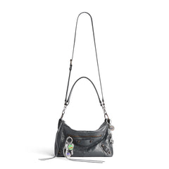 Balenciaga LE CITY MOTO Men's And Women's Fashion Classic Solid Color Zipper Closure Leather Adjustable Strap Shoulder Bag Crossbody Bag Motorcycle Bag Bags 8461882AB6Z1251 #79567