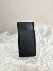 Balenciaga Men's Solid Color Alphabet Logo Embossed Lambskin Passport Case Wallet Cell Phone Bag Bags #195349