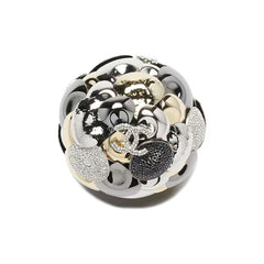 Chanel Collector's Series Camellia Ball Evening Clutch A Exquisite And Sophisticated Work Of Art Handcrafted From Solid Brass Bags Bag #195670