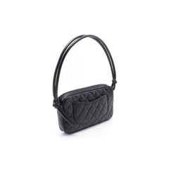 Chanel Vintage Women's Shoulder Bag Crossbody Tote Handbag Black Cowhide Leather Fashion Zipper Handbag Bags  #82236A