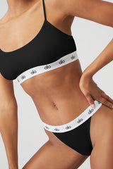 Icon French Cut Thong - Black