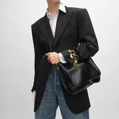 Celine Women's Soft Triomphe Besace Handbag Magnetic Snap Flap Bag Medium Shoulder Crossbody Bags 2026 New Style 123632t88.38no #195067