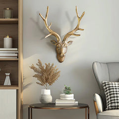 Deer Head Sculpture Wall Decor