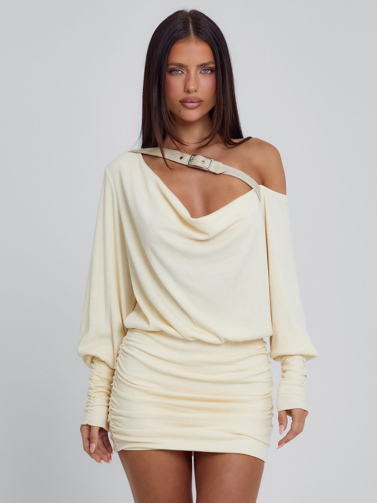 Azari Mini Dress Cream