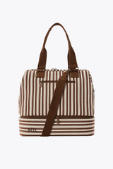 BEIS 'The Mini Weekender in Maple Stripe