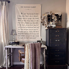 57 Inch "The Velveteen Rabbit" Hanging Wall Canvas