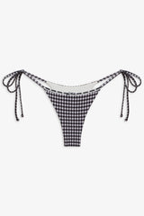 Divine Gingham Skimpy Bikini Bottom - Blackberry Gingham
