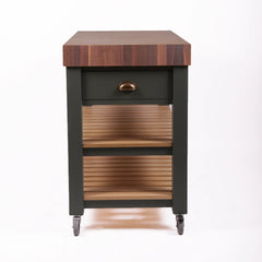 Rencraft Butchers Block / Walnut / Borough Kitchen Green