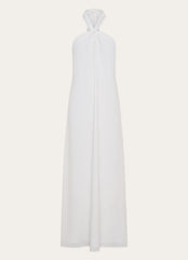 Golden Child Linen Maxi Dress - White