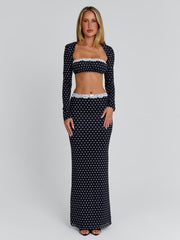Cali Maxi Skirt Polka Dot