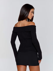 Colby Long Sleeve Top Black