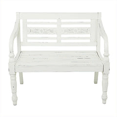 White Wooden Bench