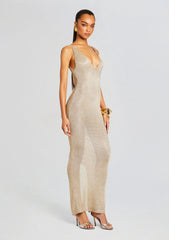 Metallic Knit Dress