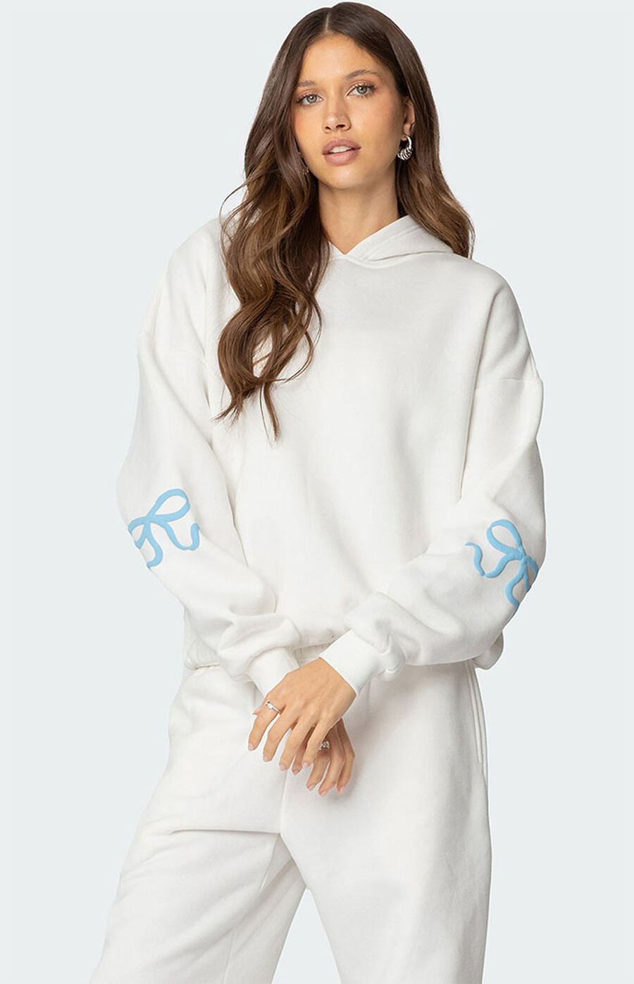 Edikted Bonney Bow Detail Hoodie