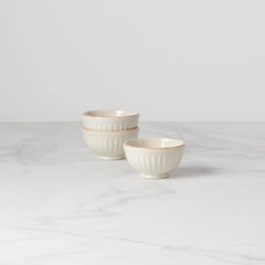 French Perle Groove? 3pc Mini Bowl Set