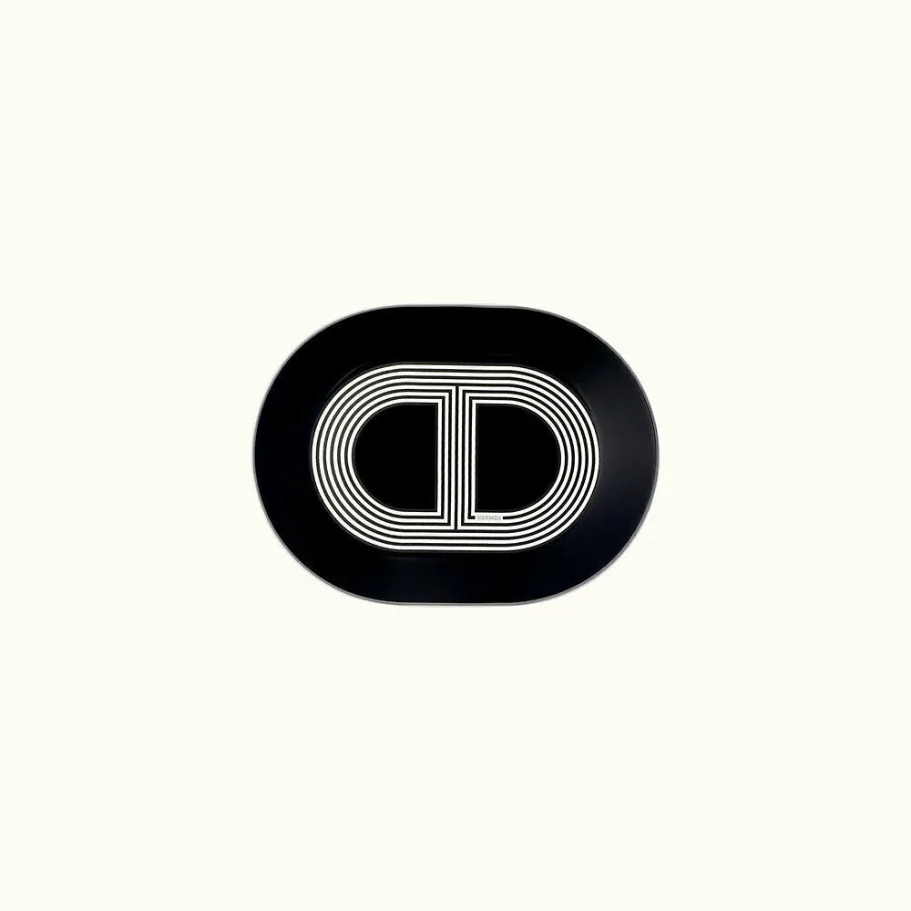 Black Rallye 24 - Mini Oval Plate