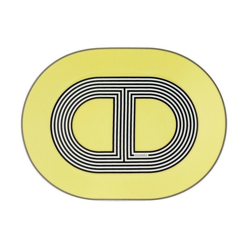 Yellow Rallye 24 - Mini Oval Shaped Plate