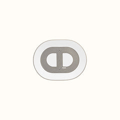 White Rallye 24 - Mini Oval Plate
