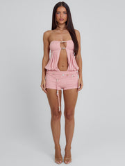 Leila Playsuit Pink