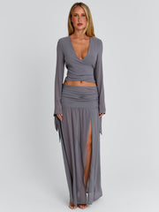 Livvie Top Grey