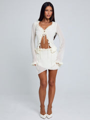 Mae Mini Skirt Ivory