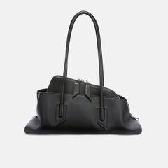 The Attico ''la Passeggiata Small'' Black Top Handle Women's Spring And Summer Fashion Shaped Clutch Bag Underarm Bag Fashion Design Modern Bags Ngvp #1721