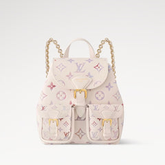 Louis Vuitton Dream Series Backpack Bag Black With Gradient Watercolour And Embossed Monogram Pattern Mini Backpack  Bags #82965A