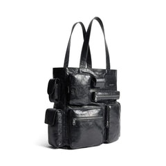 Balenciaga Men's Superbusy Tote Bag Sheepskin Oversized Solid Color Casual Handbag Bags 785296210C81000 #71975