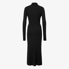 Fendi Women's Fall/Winter Fashion Classic Solid-Color Wool Long Dress #79463