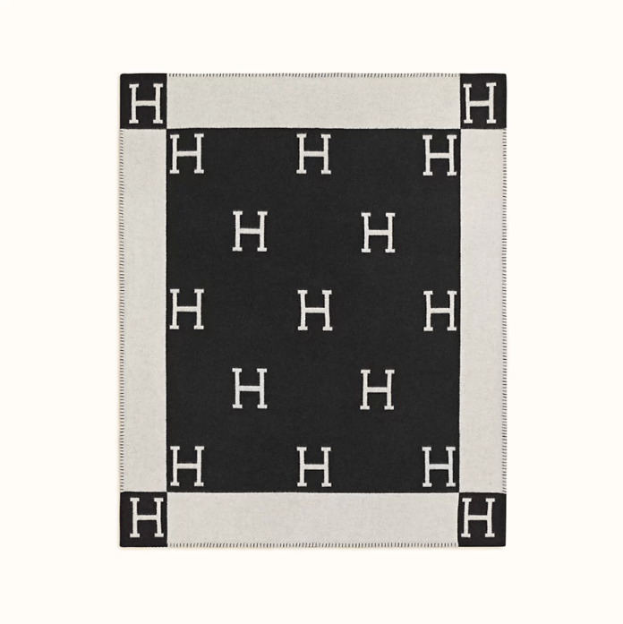 Throw Blanket - ¨¦cru / Gris Fonc¨¦