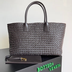 Bottega Veneta Cabat Large 51cm Lambskin Woven Fashionable Handbag  Spacious Casual Bag Bags #196744