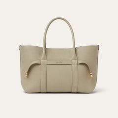Loro Piana Ghiera Shopper Women's Classic Fashion Solid Color Ring Buckle Leather Tote Bag Bags #78198