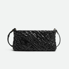 Bottega Veneta Kalimero Cha-Cha Women's Solid Color Zipper Closure Woven Cow Leather Tote Shoulder Bag Bags #75864