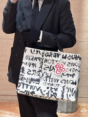 LOUIS VUITTON x Men's and Women's Shopper Tote Medium Bag Daily Cowhide Shopping Bag With Brand Logo Print #332254
