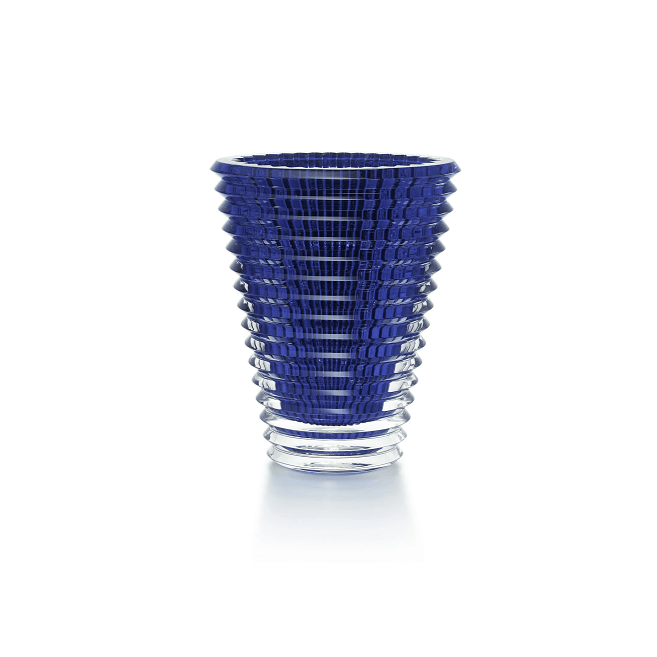 Eye Vase Round Blue M - 9.4 inches
