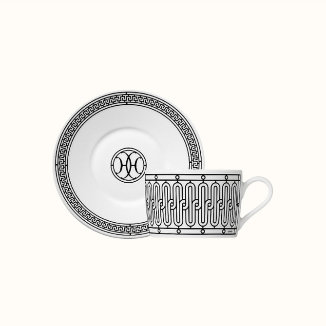 H Deco Tea Cup and Saucer